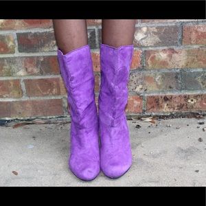 Purple boots